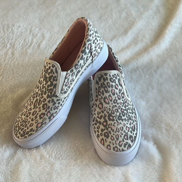 NWT DC SHOES TRASE WOMEN’S SNEAKER NEW CHEETAH GRAY/WHITE/PINK 7 - Picture 2 of 9